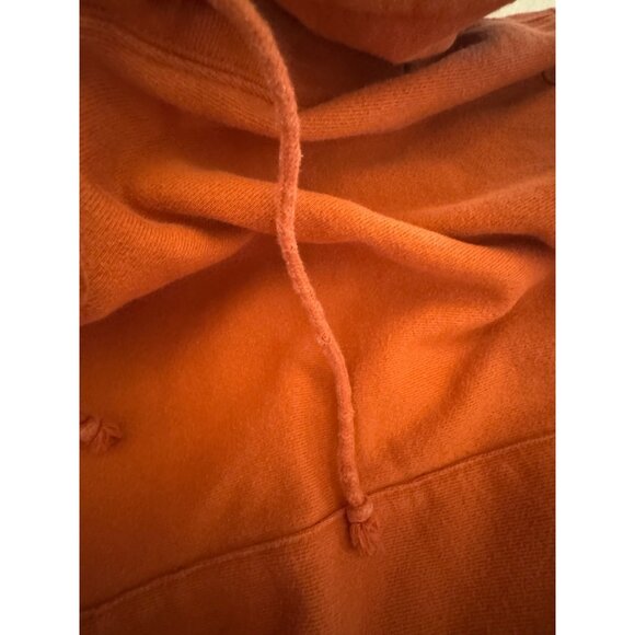 Champion Y2K Reverse Weave Dark Burnt Orange Hoodie Hooded Sweatshirt‎ Small - Picture 8 of 11